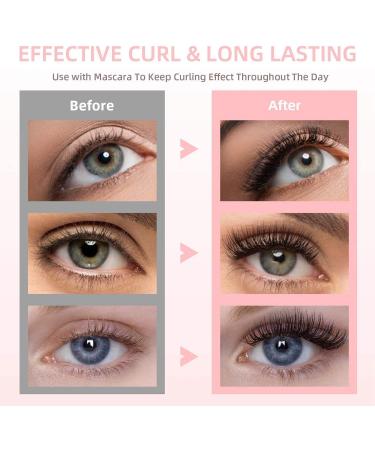 Ycagrain USB Rechargeable Eyelash Curler for Quick Natural Curling Long Lasting Eyelashes Curl Tool Heated Eyelash Curler Black - Buy Online on GoSupps.com