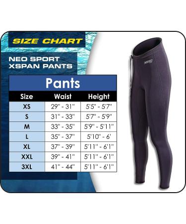 Neo-Sport XSPAN 1.5mm Wetsuit Pants - Unisex Design for Watersports, Swimming, SCUBA, Surfing - X-Large Black - Buy Online on GoSupps.com