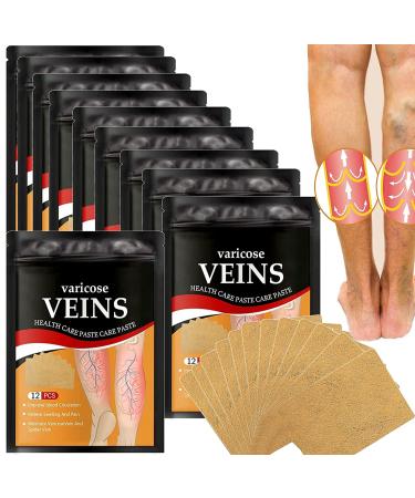 Varicose veins patch - varicose veins patch against spider veins varicose veins and spider veins remove improve the appearance of the legs and the blood circulation relief of vein inflammation (120pcs)