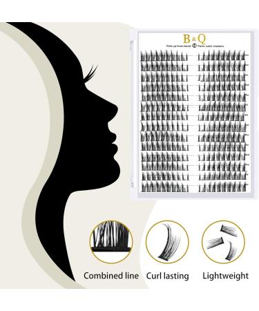 72 Cluster Lashes D Curl | Natural Fluffy Lash Extensions DIY | UK-FD-B51-D-MIX - Buy Online on GoSupps.com