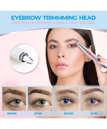 Kaphio 2 in 1 Electric Eyebrow Trimmer and Nose Hair Remover for Women with LED Light - Buy Online on GoSupps.com