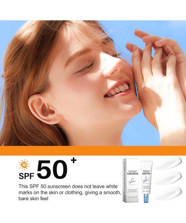 Hyaluronic Acid Sunscreen SPF 50+ PA+++ Sun Cream SPF 50 Face Sunscreen SPF 50 High Protection Face Sun Cream Moisturizing Refreshing Travel Size Sun Cream Against Sunburn Non-Greasy - Buy Online on GoSupps.com