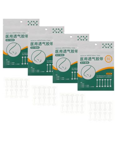 Patchs Nasaux Auto-adh sifs Transparents pour Remodelage du Nez Bandes lastiques D'halt re pour Affiner les Ailes Nasales Lot de 4 Paquets Confortables et Respirants