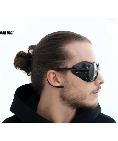 Bertoni Polarized Mountain Glasses - Cortina Self-Tinting Ski Goggles & Trekking Sunglasses | Glossy Black UV Protection - Buy Online on GoSupps.com