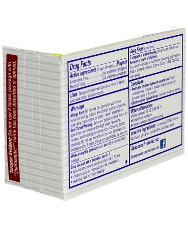 Chloraseptic Sore Throat Fast Relief 18 Cherry Lozenges - Soothes Pain Quickly - Buy Online on GoSupps.com