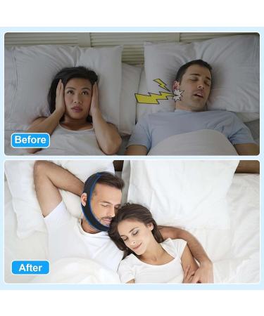 Veralabs Airflow Jaw Strap - Breathable Stop Snoring Chin Strap for Men & Women | Adjustable Mouth Closure Solution (Black & Blue - Buy Online on GoSupps.com