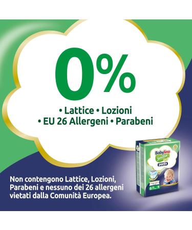 Babylino Sensitive Cotton Soft Diapers Size 6 XL (13-18 kg) - 18 Pieces | Ultra-Soft Hypoallergenic & Eco-Friendly - Buy Online on GoSupps.com