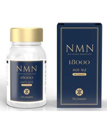 NMN 18000 NAD+ Booster Supplement Nicotinamide Mononucleotide for Cellular Energy Metabolism & Repair. Vitality Muscle Health Healthy Aging 1 Bottle