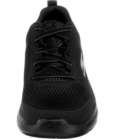 Buy Skechers Men's Go Walk Arch Fit Idyllic Sneaker - 44 EU Black Textile & Synthetic Trim | International Shipping Available - Buy Online on GoSupps.com