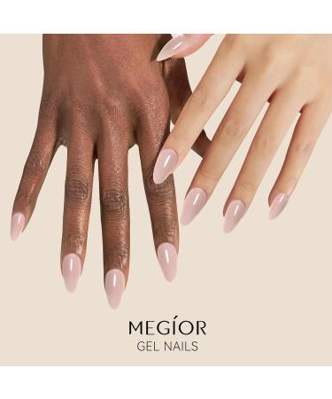 MEGIOR Jelly Nude Gel Nail Polish 15ML Nude Pink Gel Polish 1PC Nail Polish Gel Soak Off UV Gel Polish Translucent Color Neutral Gel Polish for Nail Art Manicure DIY at Home - Buy Online on GoSupps.com