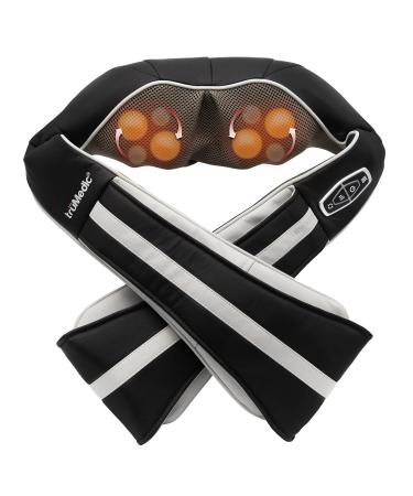 TruMedic InstaShiatsu+ Neck, Back, Shoulder Massager - 3 Massage Speeds, Cordless & Rechargeable, Shiatsu Neck Massager with Heat - Use at Home & Office for Full Body Shiatsu Relaxation (IS-3000PRO) Matte Black - Buy Online on GoSupps.com