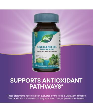 Nature s Way Oregano Oil Immune Support Supplement* - 75-85% Carvacrol Gluten Free 60 Vegan Capsules (2 Pack) - Buy Online on GoSupps.com