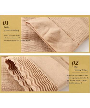 Zittop Slimming Arm Sleeves for Women - Elastic Compression Arm Shapers - Sport & Fitness Arm Shapers (Skin) - International Shipping Available - Buy Online on GoSupps.com