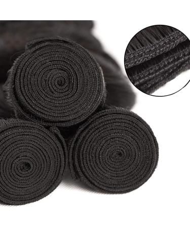 Tomyeus Brazilian Body Wave Remy Human Hair Extensions - 1 3 4 Bundles Natural Black - Unpassed 20 22 24 26 Inches - Buy Online on GoSupps.com