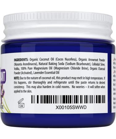 Kaiame Naturals Lavender Deodorant with Activated Charcoal - Organic, Aluminum-Free, Paraben-Free - Buy Online on GoSupps.com