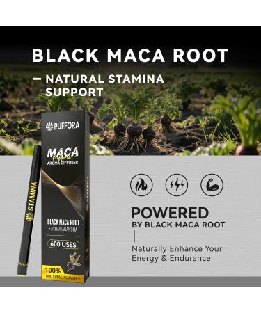 Puffora Energy Diffuser Pen 1 Pack Berry Flavor Ashwagandha Vitamin B12 & C Natural Plant-Based 600 Uses - Buy Online on GoSupps.com