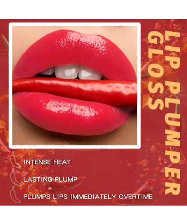 3 Colors Lip Plumper Gloss with Chili Extract | Hydrating Volumizing & High Shine Lip Tint for Fuller Lips - Perfect Makeup for Women & Girls - Buy Online on GoSupps.com