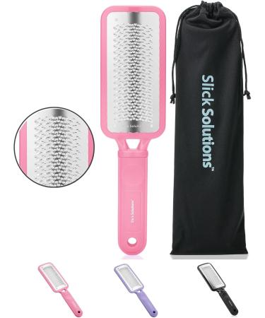 Slick Pink Foot File Callus Remover - Effective Dead Skin Scraper & Heel Grater for Smooth Feet - Buy Online on GoSupps.com