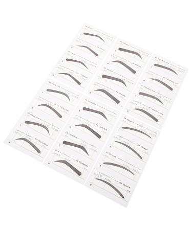 FRCOLOR 6Pcs Eye Brow Stencil Eyebrow Stencils Adhesive Eye Brow Shaping Stickers Makeup Beauty Tools
