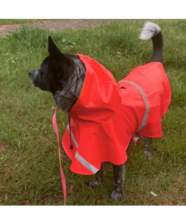 ocsoso Pet Rainy Days Slicker Brush Red Reflective Raincoat - XXL for Dogs | Waterproof & Stylish Pet Gear - Buy Online on GoSupps.com