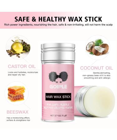 Goiple Hair Wax Stick - Long-Lasting Pomade for Wigs & Styling | Smooth & Tame Flyaways 2.7oz - Buy Online on GoSupps.com