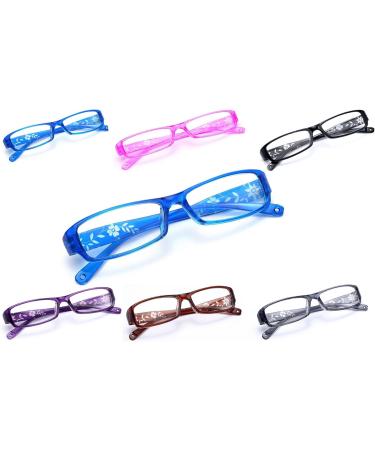 4sold Slim Flower Reading Glasses - Retro Style in Black & Brown | +1.5 to +4.0 Magnification | Stylish Lightweight International Shipping - Buy Online on GoSupps.com