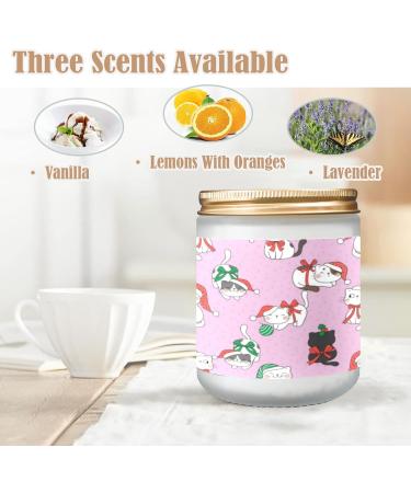 Buy Vanilla Candles - Scented Aromatherapy Jar Candles 7 oz Gift Set for Women | Cute Cat Design - Buy Online on GoSupps.com