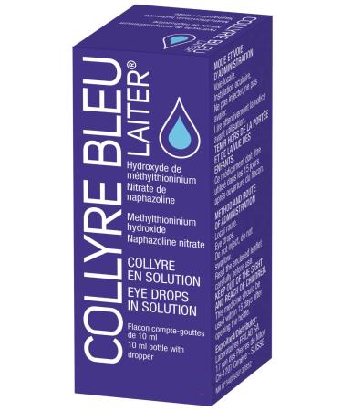 ORIGINAL Collyre Bleu Blue Laiter Eye Drop - 10ml - New Packaging Same Formula!