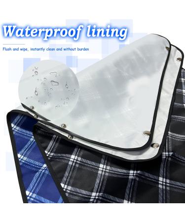 Epochleno Waterproof Bibs for Adults - 2 Pack XL | Reusable Senior Crumb Catcher - Black & Blue for Men & Women - Buy Online on GoSupps.com