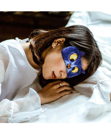 Cute 3D Animal Sleep Mask - Cat & Dog Eye Mask for Kids Girls Women & Adults (British Shorthair) - Blue | International Shipping Available - Buy Online on GoSupps.com