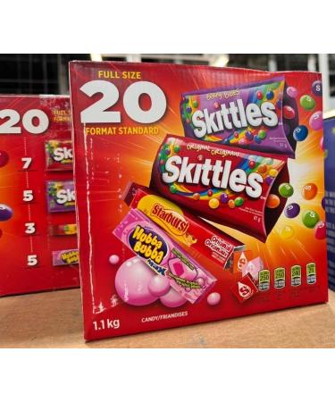 skittles starburst hubba variety 20 ct 1.1 kg