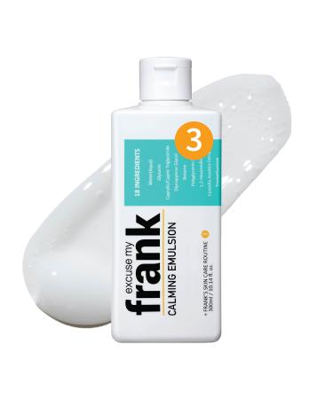 Excuse My Frank Calming Emulsion Hydrating Face Moisturizer 300 ml / 10.14 fl.oz.| Emulsion For Dry Sensitive Skin | Calming & Soothing & Hydrating Emulsion I Korean Skincare