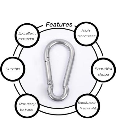 4-Piece Bituocs Carabiner Set - Heavy Duty Snap Hooks for Hammocks Camping Hiking & Fishing - 60 kg Capacity - Buy Online on GoSupps.com