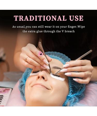 RosewineC 100 PCS Glue Rings Lash Glue Holder Glue Ring Cups Lash Glue Rings Glue Rings for Eyelash Extensions Quick Blossom Pigment Holders Disposable Finger Hand Beauty Tools for Eyelash Extension - Buy Online on GoSupps.com