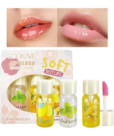  Hongjingda Lip Plumper Shine Ginger Tinted Color-Changing Lip Oil - Shine Light Temperature Color Changing Lip Stain Lip Balm Long-Lasting Lips That Don't Dry Out Easily - Buy Online on GoSupps.com