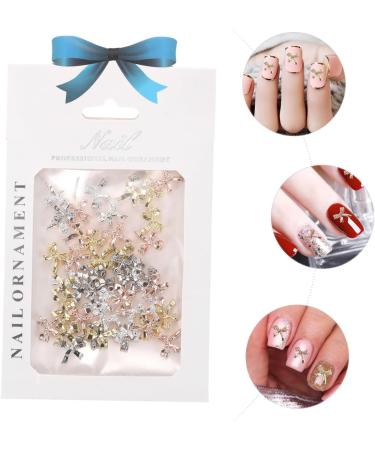 Beatifufu 1 Nail Decoration Nail Art Decoration Nail Decals Nails Stickers Gemstone Rings Nail Sticker Bowknot Nail Charms Metallic Ornaments Manicure Supplies Nail Studs Birthday Alloy 12.4X7.2X0.2cm Assorted Color - Buy Online on GoSupps.com