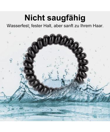 Jesslab Spiral Hair Ties - 10 Traceless Plastic Coil Ponytail Holders for Women & Girls | No-Damage Hair Accessories | Color Sorted (#9) - Buy Online on GoSupps.com