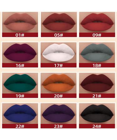 MAEPEOR Matte Liquid Lipstick Set - 12PCS Long-Lasting Waterproof Velvet Lip Gloss for Women & Girls - Buy Online on GoSupps.com
