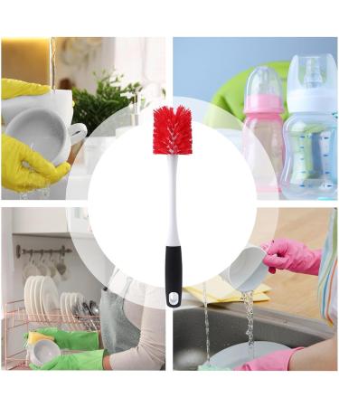 Shakven Water Bottle Cleaner Brush - Bottle Scrubber Brush with Ergonomic Handle - Cup Cleaner Kitchen Scrub Cleaning Brushes for Cup Wine Glasses Coffee Mugs Tumblers Wine Decanters - Buy Online on GoSupps.com