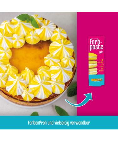 Decocino Yellow Food Coloring Paste Azo-Free & Gluten-Free Ideal for Cakes Fondant & Creams 20g (1 Pack) - Buy Online on GoSupps.com