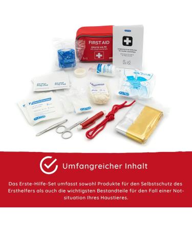 24-Part Dog & Cat First Aid Set | Essential Travel Pharmacy & Emergency Health Products - Buy Online on GoSupps.com