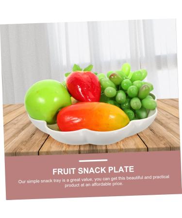 PRETYZOOM Snack Dish Dried Fruit Tray Dessert Tray Nut Candy Plate for Restaurant Household Melon Seed Plate 24X24X5.9CM As Shown 2 - Buy Online on GoSupps.com