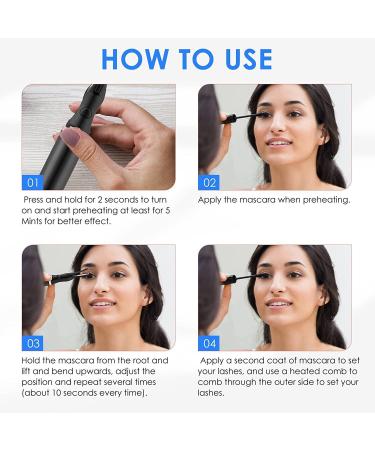 HEPYLAIFU eyelash curler 3 Heating Modes eyelash curlers with comb for Quick Makeup and Beauty Portable Eyelash Styling Tool (Color : B Size : M) M B - Buy Online on GoSupps.com