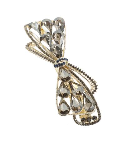 FRCOLOR Metal Hair Clips for Women Barrettes for Women Thin Hair Spring Hair Clips Hair Barrettes for Women Hair Accessories for Women Bride Hair Clips Rhinestones Alloy Hair Comb Miss