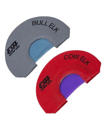 ESH Bull Elk Call & Cow Elk Call  Realistic Diaphragm Style Mouth Calls  Double Reed Bull Elk Calls for Hunting  Compact Bugling Bull Elk Calls for Beginner & Pro Hunters  Elk Hunting Calls Combo Pack