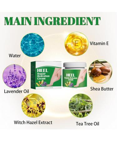 Cracked Heel Repair Cream Cracked Heel Repair Restoring Balm for Dry Cracked Feet Nourishing Rough and Cracked Heels Foot Moisturiser for Moisturizes And Nourishes Dry Skin 20G - Buy Online on GoSupps.com