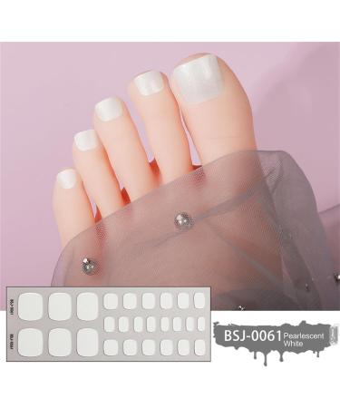 Semi Cured Gel Toe Nail Strips Long Lasting Gel Nail Stickers Waterproof Nail Wraps UV Nail Polsih Stickers for Women Gel Toe Nail Stickers Waterproof Gel Toe Nail Decals Long Lasting Gel Toe Nail - Buy Online on GoSupps.com