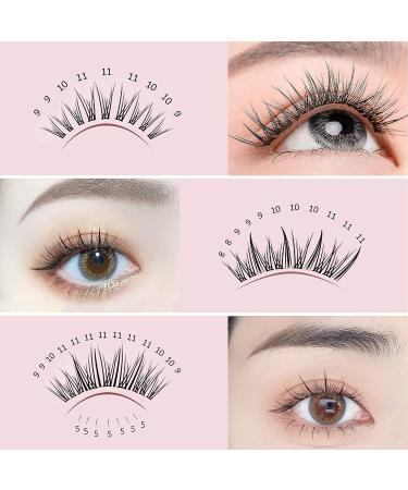MLEN DIARY 296pcs Clusters Individual Lashes | Natural Look Mixed 4 Types 5-12mm | False DIY Eyelashes Extension Wispy Faux Mink Lash - Buy Online on GoSupps.com