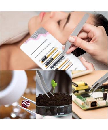 Multifunctional Stainless Steel Pointed Curved Tweezers for DIY Nail Art - Premium Nail Enhancement Tools - Buy Online on GoSupps.com