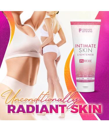 Forever Feminine Premium Intimate Skin Cream for Women - Dark Spot Corrector for Face & Body | Natural Hyperpigmentation Treatment - 2oz - Buy Online on GoSupps.com
